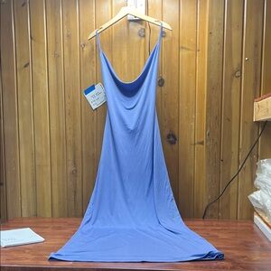 Meshki Periwinkle Blue Maxi Slip Dress